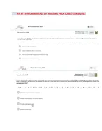 Latest ATI RN Fundamentals Proctored Exam with NGN 2023/2024 Screenshot Questions -Latest Version