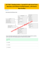 ATI TEAS 7 Version  Exam Questions & Correct Answers for Reading Ultimate Study Guide And Test Practice for 2025 Reading Exam.