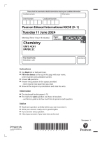 Pearson Edexcel International GCSE (9–1) Chemistry (4CH1) PAPER 1C ...