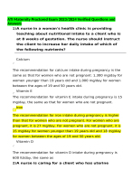 ATI Maternity Proctored Exam 2023/2024 Verified Questions and Answers