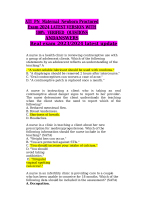 ATI PN Maternal Newborn Proctored Exam 2024 LATEST VERSION WITH 100% VERIFIED ANSWERS
