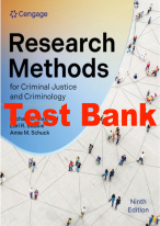 Test Bank For Research Methods for Criminal Justice and Criminology.