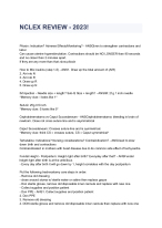 NCLEX REVIEW - 2023!