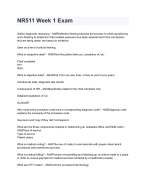 NR511 Week 1 Exam