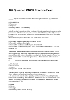 100 Question CNOR Practice Exam