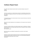 Collision Repair Exam