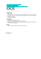 2025 OCR GCSE Media Studies J200/01 Television and Promoting Media Complete Question paper with Mar