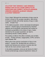 ATLS POST TEST VERSION 1 AND VERSION 2 NEWEST 2025 COMPLETE 300 ...