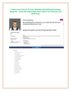 i-Human Case Week 9: 70-Year-Old Male with Difficulty Breathing (Dyspnea) – Acute Decompensated Hea