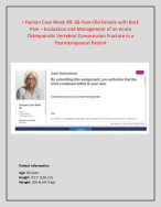 pdf Week #9: 66-Year-Old Female with Back Pain Outpatient Evaluation