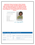comprehensive iHuman Case Study for Week 2 featuring  Victoria Lewis, a 25-year-old female
