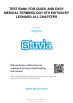 TEST BANK FOR QUICK AND EASY  MEDICAL TERMINOLOGY 9TH EDITION BY  LEONARD ALL CHAPTERS