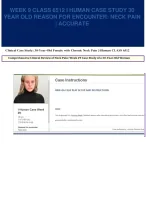 Actual Comprehensive iHuman Case Study of A 30-Year-Old Female Reason for Encounter: Neck Pain
