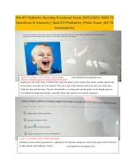 ATI RN Pediatric  Proctored Exam 2023-2024 with NGN (70 Real Exam Questions and Answers)