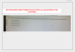 ATI RN Pediatric  Proctored Exam 2023-2024 with NGN (70 Real Exam Questions and Answers)