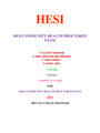 HESI COMMUNITY HEALTH PROCTORED EXAM (13 VERSIONS)