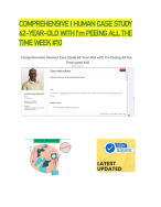 COMPREHENSIVE I HUMAN CASE STUDY  62-YEAR-OLD WITH I’m PEEING ALL THE  TIME WEEK #10