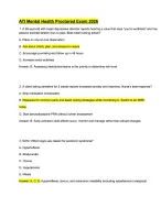 Ultimate ATI Mental Health Proctored Exam 2026 Prep – Most Tested Questions with Correct Answers
