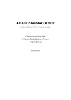 ATI RN Pharmacology Retake Exam 2026 | Actual Questions & Answers + Complete Study Guide