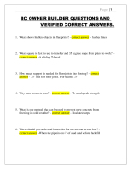 BC OWNER BUILDER QUESTIONS AND VERIFIED CORRECT ANSWERS LATEST 2025/2026|GUARANTEED PASS|GRADED A+