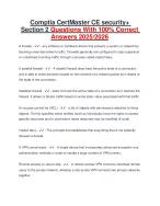 Comptia CertMaster CE security+ Section 2 - DocMerit