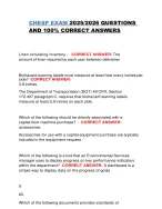 CHESP EXAM 2025/2026 QUESTIONS AND ANSWERS - DocMerit