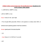ATSSA Traffic Control Supervisor Re-Certification Exam Questions And Correct Answers| 2026 Updated