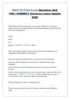 WGU PA D320 Exam Questions And 100% CORRECT Answers| Latest Update 2026