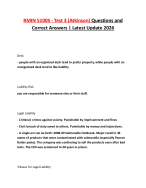 RMIN 5100S - Test 3 (Atkinson) Questions and Correct Answers | Latest Update 2026