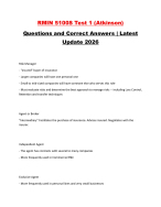 RMIN 5100S Test 1 (Atkinson) Questions and Correct Answers | Latest Update 2026