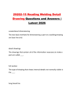 29202-15 Reading Welding Detail Drawing Questions and Answers | Latest 2026
