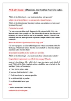 NUR 257 Exam 4 | Questions And | Latest 2026 - DocMerit