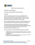 WGU D024 Task 1 | MSN Core Word E-Portfolio Template | 2026 Update with complete solutions