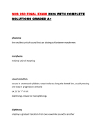 SHS 250 FINAL EXAM 2026 WITH COMPLETE SOLUTIONS GRADED A+