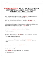 CCDS IBHRE EXAM NEWEST 2026 | COMPLETE AND CORRECT DETAILED ANSWERS ...