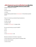ABC Wastewater Level 3 Certification Exam Questions And Correct Detailed Answers| Latest 2026