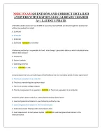 NERC EXAM QUESTIONS AND CORRECT DETAILED ANSWERS WITH RATIONALES |ALREADY GRADED A+ | LATEST UPDATE