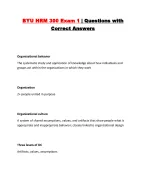 BYU HRM 300 Exam 1 | Questions with Correct Answers