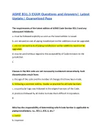ASME B31.3 EXAM Questions and Answers| Latest Update| Guaranteed Pass