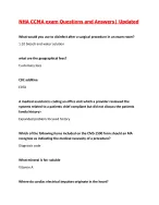 NHA CCMA exam Questions and Answers| 2026/27 Updated