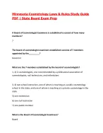 Minnesota Cosmetology Laws and Rules Study Guide PDF | State Board Exam Prep| 2026/27 Updated