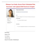 iHuman Case Study Karen Floyd Abdominal Pain Encounter with Updated ...