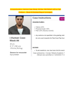 Week -4 i-Human Case Study Report Documentation for a 20-Year-Old Patient With an Eye Problem