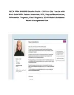 NECK PAIN IHUMAN Brooke Pruitt – 30-Year-Old Female with Neck Pain