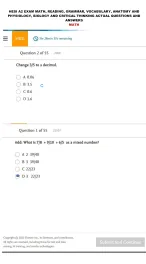 HESI A2 EXAM MATH ACTUAL QUESTIONS AND ANSWERS