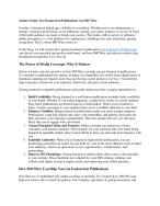 Achieve Fame: Get Featured in Publications via IMCWire