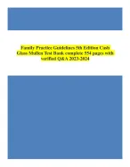 Test Bank Family Practice Guidelines 5th Edition
