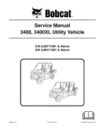 BOBCAT 3400 3400XL UTILITY VEHICLE SERVICE REPAIR SHOP MANUAL