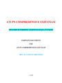 ATI PN COMPREHENSIVE EXIT EXAM (10 VERSIONS) (NEWEST)| VERIFIED, 100% CORRECT