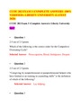 CCOU 202 EXAM 3 (SET-4) / CCOU202 EXAM 3 (SET-4) (LATEST-2022): LIBERTY UNIVERSITY